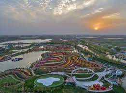 The reserve is located in the east part of yancheng, jiangsu province and in the coastal area of sheyang, dafeng, xiangshui. Jiangsu Yancheng The Aerial Photography Of 30 Million Tulips In The Netherlands Is Intoxicating Editorial Photography Image Of Province April 114523677