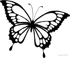 Black Butterfly Sticker By Artstudio88 In 2021 Butterfly Coloring Page Easy Butterfly Drawing Butterfly Drawing