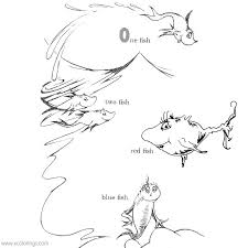 Über 7 millionen englischsprachige bücher. One Fish Two Fish Red Fish Blue Fish Coloring Pages Printable Xcolorings Com