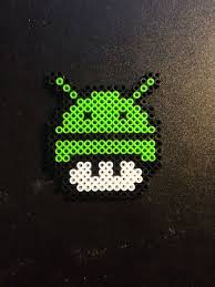 Android Mushroom By Tina Marie Perler Bead Art Diy Perler Beads Perler Bead Mario