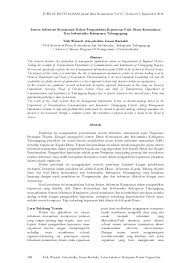 The impact of management information system (mis) on the performance of business organization in nigeria. Top Pdf Sistem Informasi Manajemen Dalam Pengambilan Keputusan Pada Dinas Komunikasi Dan Informatika Kabupaten Tulungagung 123dok Com
