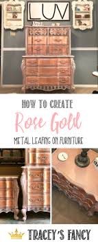How To Paint Rose Gold Metallic Furniture Tracey S Fancy Gold Furniture Metal Furniture Painted Bedroom Furniture
