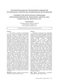 Berikut ini adalah contoh contoh rpph raudhatul athfal yang bisa digunakan untuk melengkapi administarsi guru yang dapat di unduh secara gratis dengan menekan tombol download. Pdf Penyelenggaraan Pendidikan Karakter Di Raudatul Athfal Ra Darussalam Kota Bogor