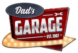 3 D Dad S Garage Metal Sign 23 X 15 Inches Personalized Metal Signs Garage Signs Metal Signs