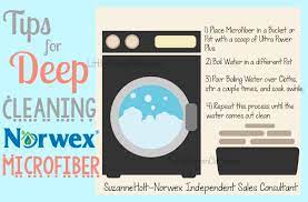 Draw off the clear water. How To Deep Clean Norwex Microfiber