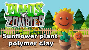 sunflower polymer clay plants vs zombie clay tutorial 植物大战僵尸向日葵 粘土教程 clay tutorials plants vs zombies clay