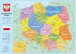 Mapa królestwa polskiego z oznaczeniem miast, osad, wsi, komór, kolei, dróg bitych, traktów pocztowych i rzek Mapa Polski Podklad Szkolny Na Biurko A2 Ceny I Opinie Ceneo Pl
