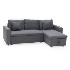 Elégant, fonctionnel et intemporel : Canape Convertible 3 Places D Angle Gris Avec Meridienne