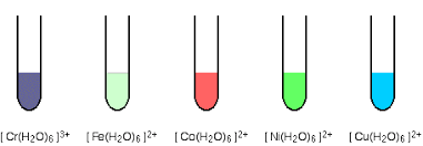 The color of chemicals is a physical property of chemicals that in most cases comes from the excitation of electrons due to an absorption of energy performed by the chemical. Complex Ions Colour