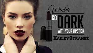 Dark lipstick for Winter