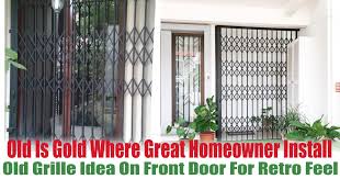Is lotsa courage to announce mco. Old Is Gold Where Great Homeowner Install Old Grille Idea On Their Front Door For Retro Feel Everydayonsales Com News