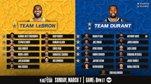 Each lottery team's chances of landing the no. Team Lebron Vs Team Durant Nba All Star Draft Rosters And Results Nba Com