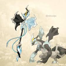 Black And White Kyurem Pokemon Go No 646 Black Kyurem Pokemon Blackkyurem Kyurem Greataxe Pokeapon Pokemon Dragon Pokemon Pokemon Art