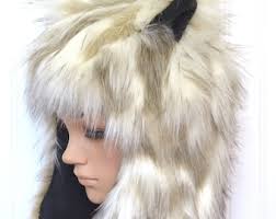Fox Hat Faux Fur Animal Hat Adult