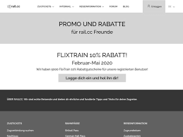 Flixtrain Ticket With 10 Promo Code March To May 2020 Rail Cc