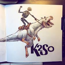 That One Time K2so Rode An Angry Taun Taun Star Wars Fan Art Star Wars Art Sketch Book