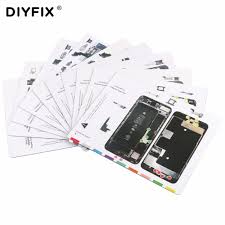 Diyfix 10 Pcs Magnetic Screw Mat For Iphone 7 8 Work Pad