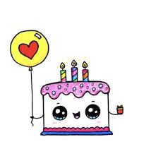 Cute Birthday Cake Cute Easy Drawings Cute Drawings Cute Food Drawings