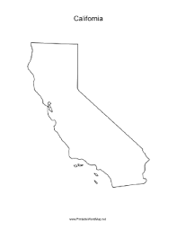 Printable (jpeg/pdf) and editable stock vector map of california in defined plus style, showing political boundaries on country/state level, state capitals, major roads, national parks, major cities and major rivers. California Blank Map