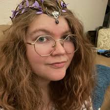 Waldkrone Diadem lila Mondkrone Elfenkrone Dunkelfeenkrone