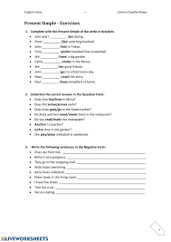 Secondaria primo grado inglese present simple. Simple Present Quiz Worksheet