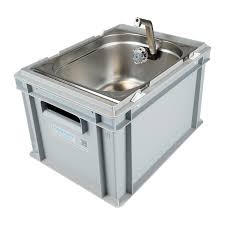 Mobiles Waschbecken In Eurobox 235 Grau Aus Kunststoff Lebensmittelzugelassen Komplettes Waschbecken Mi In 2020 Mobiles Waschbecken Waschbecken Edelstahl Spulbecken