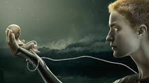 Abubakar Salim Felix Jamieson Amanda Collin Travis Fimmel Niamh Algar Winta  McGrath Raised by Wolves HD wallpaper