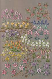 Flower In My Garden Hand Embroidery Stitch Sewing Applique Patchwork Quilt Pdf E Patterns Hand Embroidery Stitches Hand Embroidery Flower Embroidery Designs