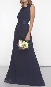 New Dorothy Perkins Tall Navy Natalie Maxi Showcase Bridesmaids Dress Size 12 Navy Natalie Tall