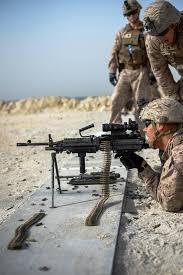 Security Force Marines learn to employ machine guns