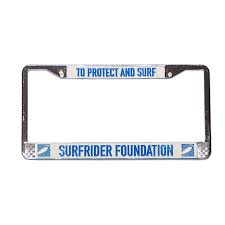 To Protect And Surf Chrome License Plate Frame License Plate Frames Plate Frames License Plate