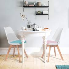 Modern dining chairs set of 2, dining room chairs with faux leather padded seat back in checkered pattern and sled chrome legs, kitchen chairs for dining room, kitchen, living room, white chairs. Furniturer Mid Century Modern Fabric Dining Room Chair Set Of 2 Walmart Canada