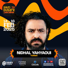 Sauti za Busara 2025 welcomes Nidhal Yahyaoui! 🇹🇳🔥 Nidhal is a dynamic  artist hailing from the Seliana region of Tunisia, where he grew up in the  vibrant neighbourhoods of the medina of