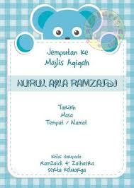 Ayat kad kahwin untuk menjemput individu daripada berbagai. Template Kad Jemputan Majlis Aqiqah Thebigtree Invitation Card Majlis Aqiqah Well Macam Biasa Tiba Malam Je Update Entri Artwork Selagi Masih Ada Artwork Yang Dah Siap Hamami Muya
