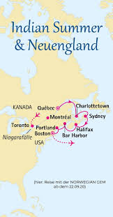 Indian Summer Neuengland Kreuzfahrt Kanada Quebec Kanada Urlaub