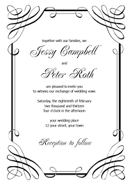 Black And White Wedding Invitations Templates Wedding Invitation Template Free Printable Wedding Invitations Free Printable Wedding Invitation Templates Wedding Invitations Printable Templates