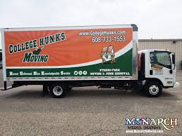 Box trucks are the most demanded commercial vehicle types. College Hunks Box Truck Wrap Monarch Media Designs Madison Wi
