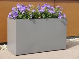 Pflanztroge Gio Fur Rollen Aus Metall Mit 3x Einsatzen Anthrazit Pflanzen Pflanzkubel Pflanzkubel Fiberglas