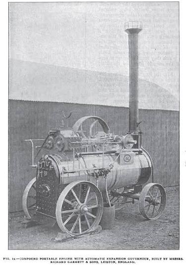 Richard Garrett & Sons - 1895 Image-Richard Garrett & Sons, Portable Steam Engine | VintageMachinery.org