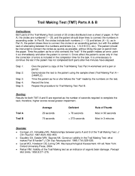 Image result for Trail Making Test