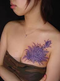 Flower Chest Tattoo Designs Jpg 1 Jpg 375 500 Purple Rose Tattoos Rose Tattoos For Girls Purple Tattoos