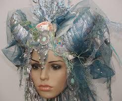 Headdress Nymphe Mermaid Kopfschmuck Wasserwesen Kopfschmuck Meerjungfrauenschmuck Nymphe Kostum