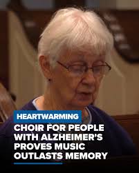 At this choir, members with Alzheimer's and dementia may not remember why  they're there — but when familiar songs play, something remarkable happens.  http://www.wtsp.com/article/life/heartwarming/alzheimers-choir-music-memory/507-f2e02aed-89e6-4aa0  ...