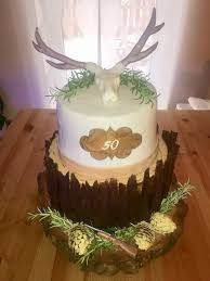 Torte Jager Wald Hirsch Geweih Tannenzapfen Fondant Tortendeko Tortenverzierungen Torten