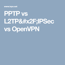 Pptp Vs L2tp X2f Ipsec Vs Openvpn