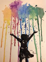 Raining Rainbow Painted With Watercolor Pelican 24 Colors On 375x275 Mm 200 Gsm Watercolor Pad Renaissance By Mas Rainbow Painting Art Masters Artwork