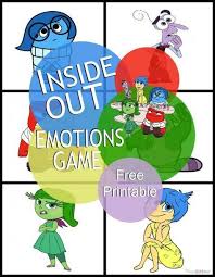 Inside Out Emotions Game The Things I Love Most Emotions Game Inside Out Emotions Social Skills Activities