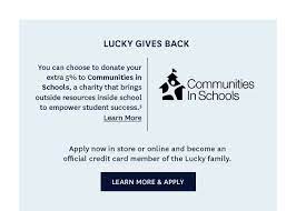 I am a 19 year old college student that recently finished freshman year of college. Lucky Brand Introducing The Lucky Brand Credit Card Program Milled