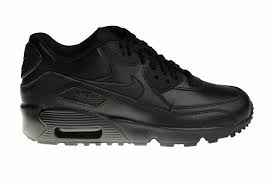 Helemaal Zwarte Nike Air Max 90 Ltr Gs Voor Jongeren Uniseks Model Voor Jongens En Meisjes De Bovenzijde Is Geheel Gemaak Nike Air Max Nike Air Air Max 90