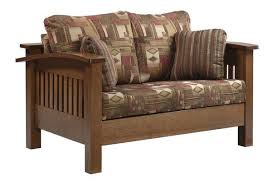 Amish Liberty Mission Loveseat Mission Style Furniture Wooden Sofa Set Craftsman Furniture